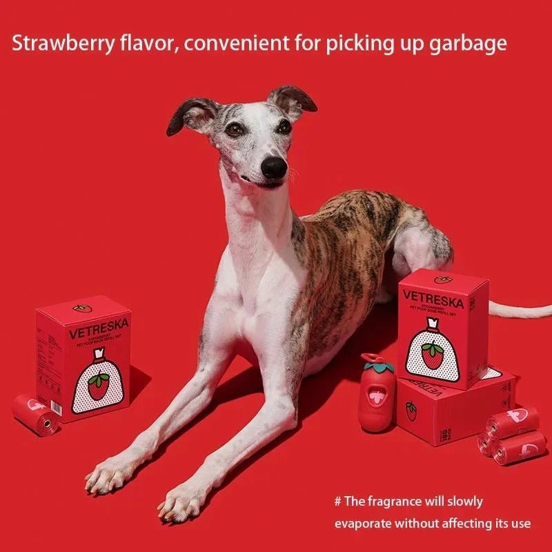 Pet - Friendly Strawberry Waste Bags - PAW